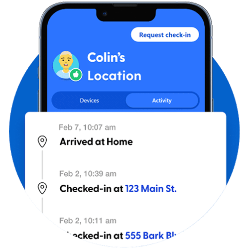 Bark Social Media Monitoring Location Sharing on Bark App Screen